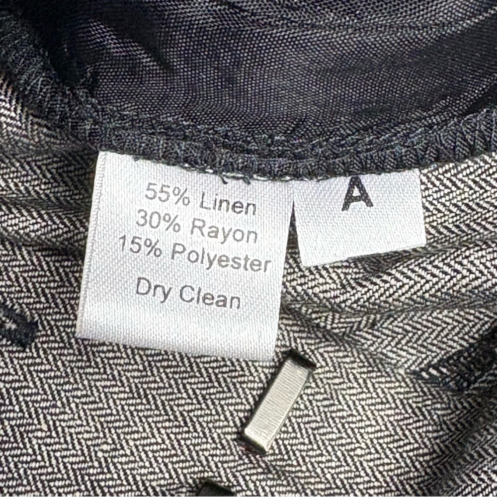 NWT Ann Taylor LOFT Marissa Fit Linen Blend Straight Pants 0 Heathered Gray - Picture 10 of 11